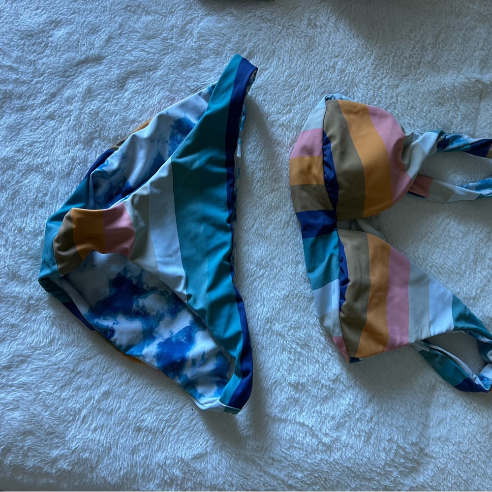 Altar'd State reversible Watercolor Bikini